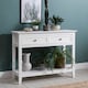 image 2 of Karlstad Console Hallway Table with 2 Drawers in White