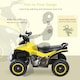 image 4 of HOMCOM No Power Quad Toddler Ride on Car Foot-to-Floor Sliding Yellow