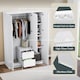 image 4 of Vida Designs Glinton 3 Door 2 Drawer Wardrobe With Clothes Rail, White