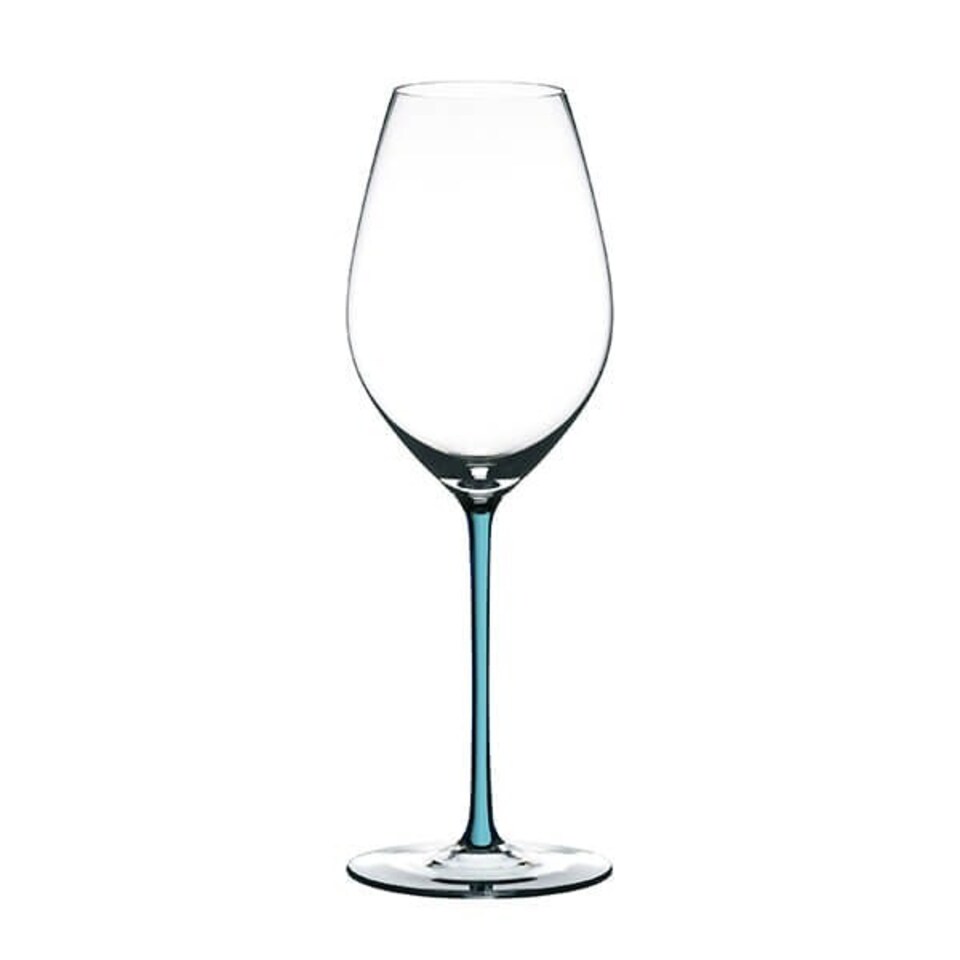 image 1 of Riedel Hand Made Fatto A Mano Champagne Wine Glass Turquoise