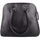 image 2 of London Leathergoods Womens Large Premium Soft Leather Travel / Work Hand Bag / Shoulder Bag | Black | Black