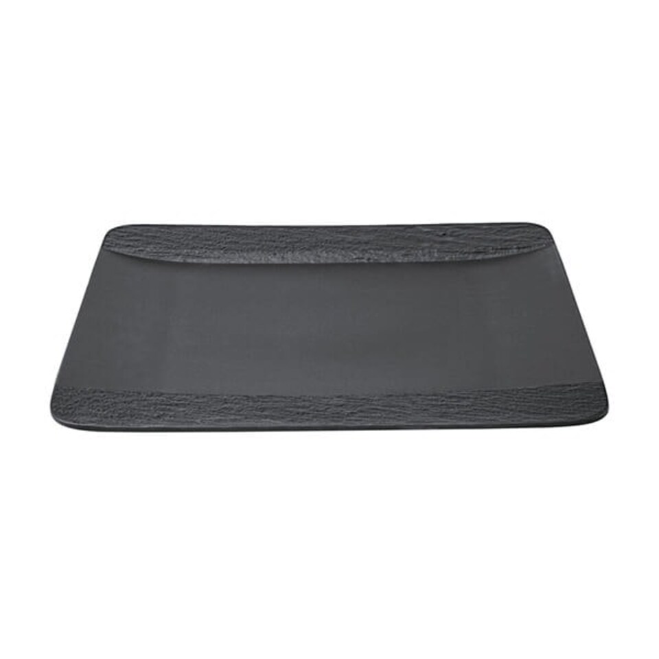 image 1 of Villeroy & Boch Manufacture Rock Noire Square Flat Plate