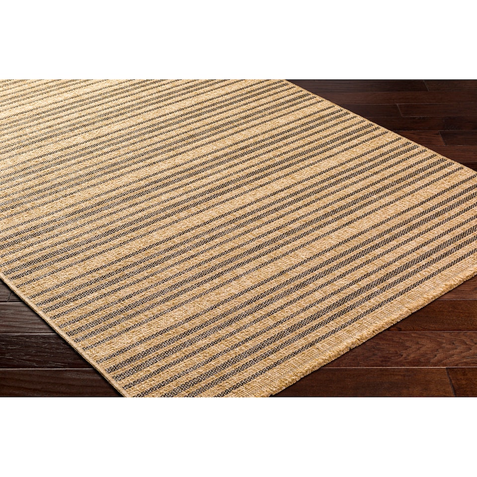 image 1 of LIVABLISS Mirage-Cottage Fringe In- & Outdoor Jute-Look Rug 200 x 275 cm | Tan Black