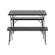 image 2 of Coleman Pack-Away Table And Bench Set Black