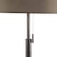 image 4 of Verta - Pewter Floor Lamp with Matching Silk Shade Grey | Grey