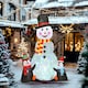 image 2 of Outsunny Blow Up Christmas Inflatables with Flashing Projector Light
