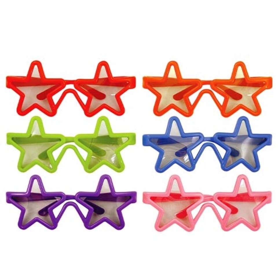 Assorted Children's Star Shaped Glasses