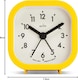 image 3 of Acctim Robyn Mini Bedside Alarm Clock | Yellow | Daisy
