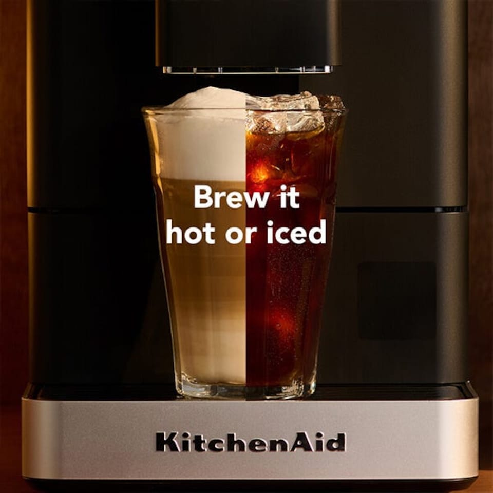 image 1 of KitchenAid KF2 Fully Automatic Espresso Machine with Iced Coffee Matte Black