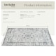 image 6 of Washable Rug Aliya - different sizes, oriental pattern, non-slip underside, non-allergenic short pile Grey | 170 x 120 cm