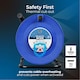 image 4 of Masterplug 50m 4 Socket 13A Heavy-Duty Open Cable Reel Thermal Cut-Out