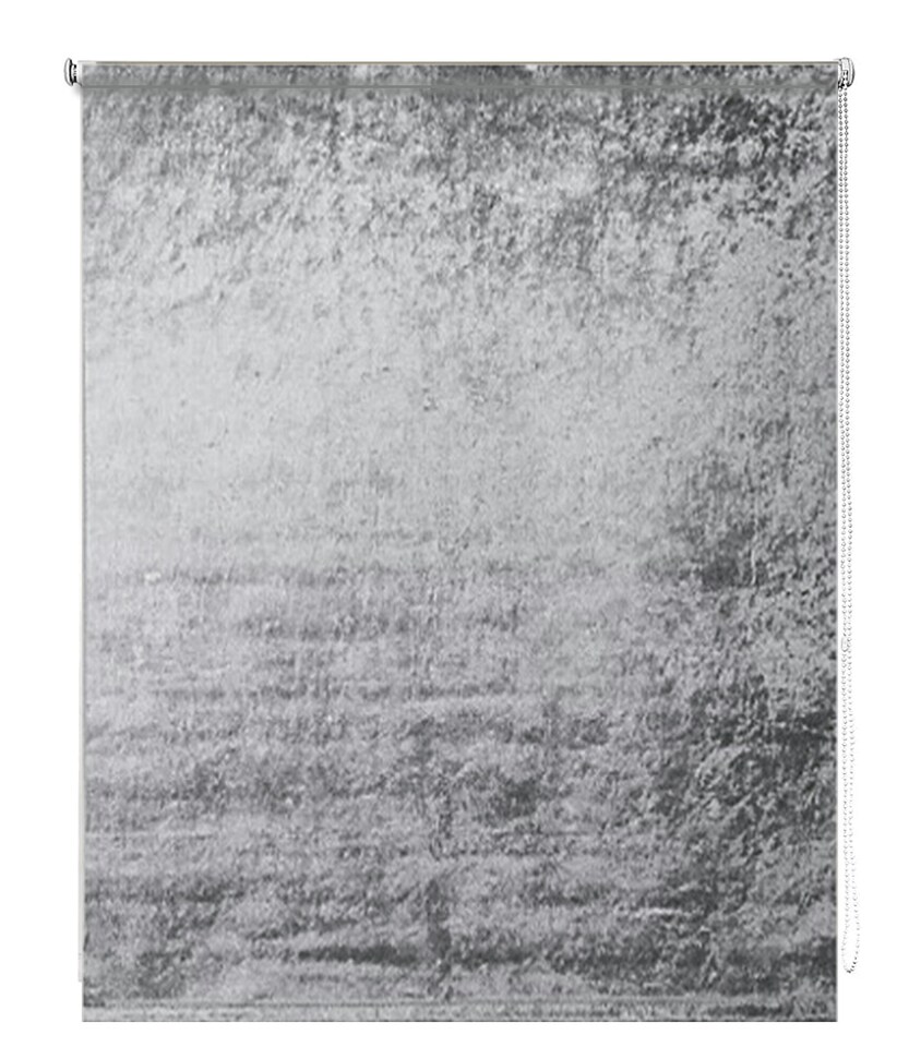 image 1 of 170cm Grey Crushed Velvet Roller Blinds | Grey | Grey