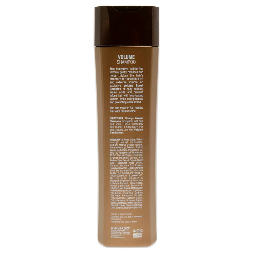 image 1 of Volume Shampoo by Brazilian Blowout for Unisex - 12 oz Shampoo