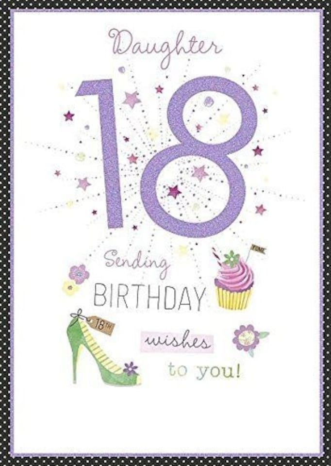 image 1 of Daughter Age 18th Birthday Card