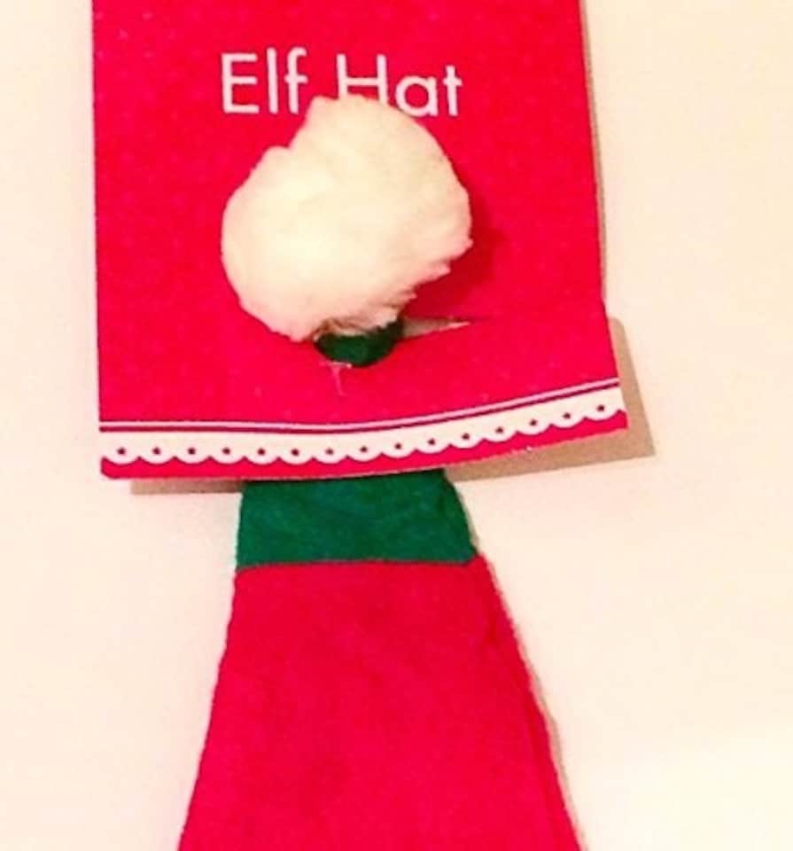 image 1 of Adults Christmas Elf Fancy Dress Hat