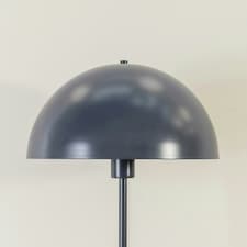 ValueLights Stassi Dark Navy Mushroom Dome Metal Freestanding Floor Lamp Light