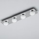 image 4 of BHS Brooke LED Bathroom Ceiling Spotlight Bar | Silver | Chrome | 1
