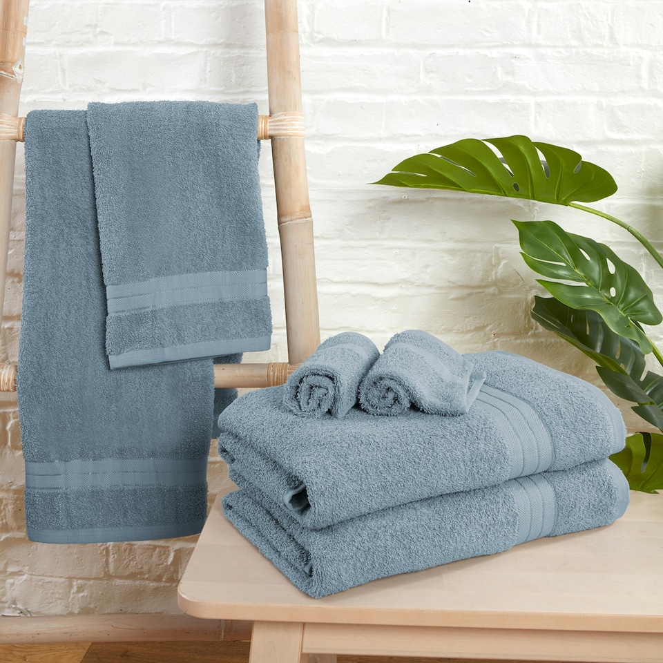 image 1 of OHS Luxury 100% Cotton 500GSM Bathroom Bath Towel Blue | Denim Blue | Bath towel