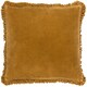 image 2 of Yard Bertie Cotton Velvet Cushion | Yellow | Saffron | 45 x 45cm | 1