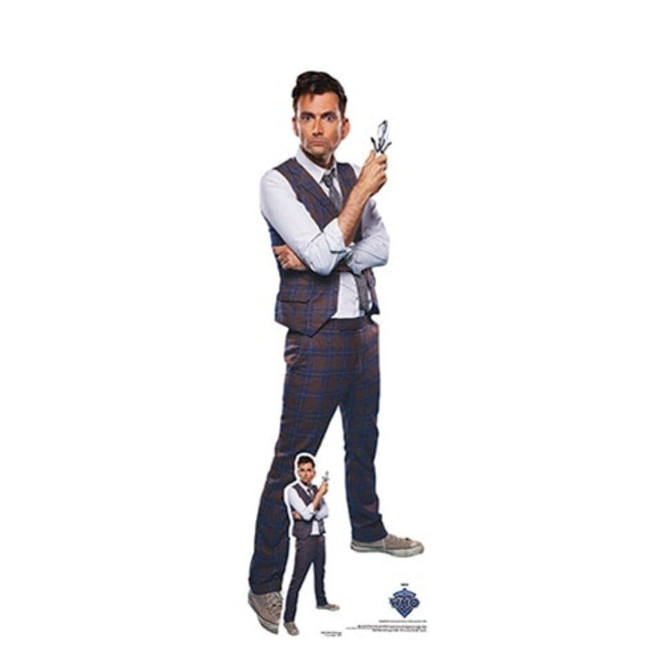 14th Doctor Waistcoat Dr Who 60th Anniversary Star Mini Cardboard Cutout 93cm
