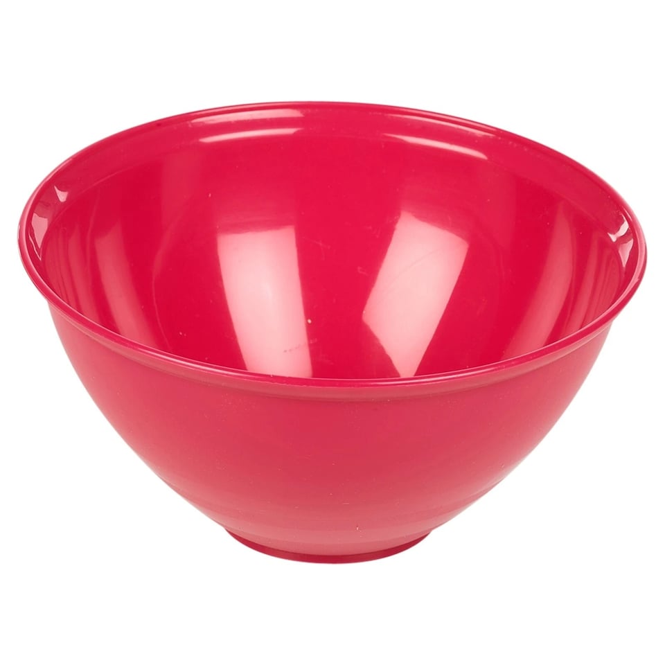 image 1 of Durable Plastic Colourful Kitchen Mixing Salad Bowls Microwave & Dishwasher Safe | Multi | Fuschia | 1.3 Litre | 1