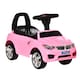 image 1 of HOMCOM Ride on Car Baby Toddler Walker Foot to Floor Sliding Car Slider with Horn Music Working Lights Storage for 1.5 - 3 Years Old, Pink