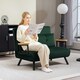 image 2 of HOMCOM Click Clack 2 Seater Sofa Bed for Living Room, Guest Room, Green Green | green