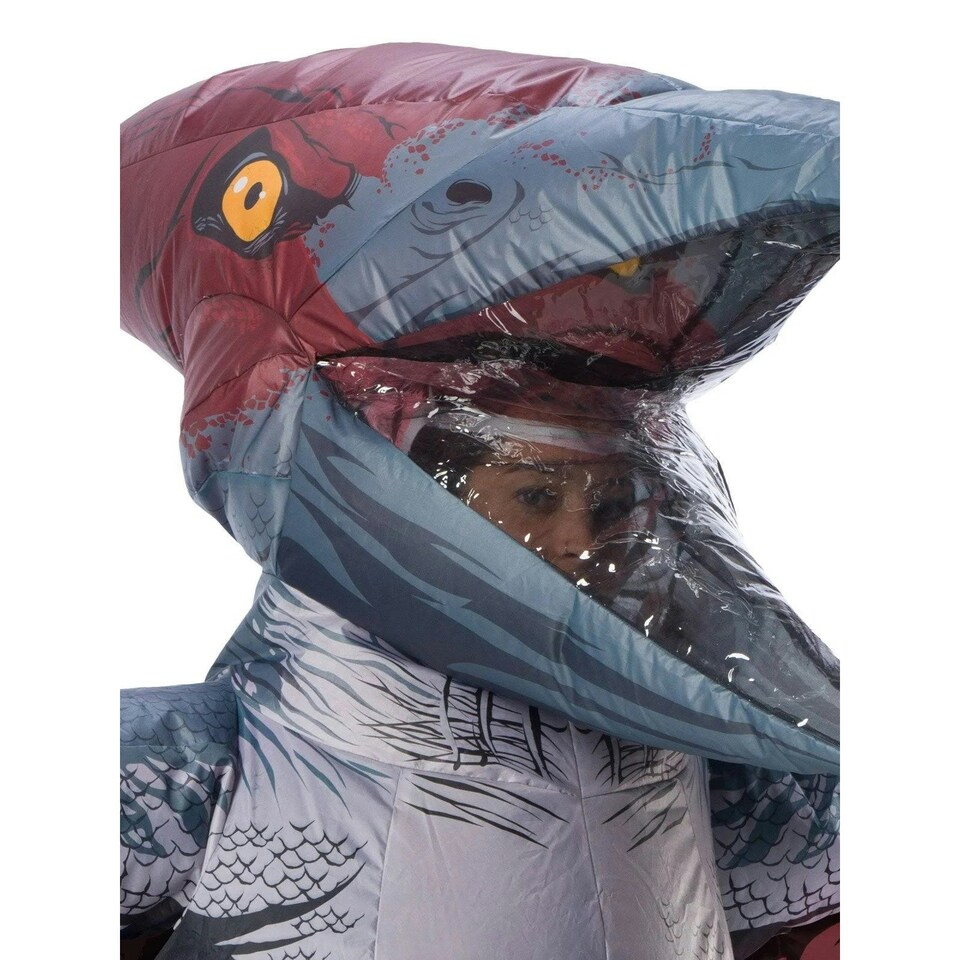 image 1 of Jurassic World Unisex Adult Pteranodon Inflatable Costume - Grey - One Size One Size