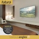 image 9 of Futura Universal TV Wall Mount Bracket for 13-43 Inch TVs Tilt Swivel and 90 Rotation