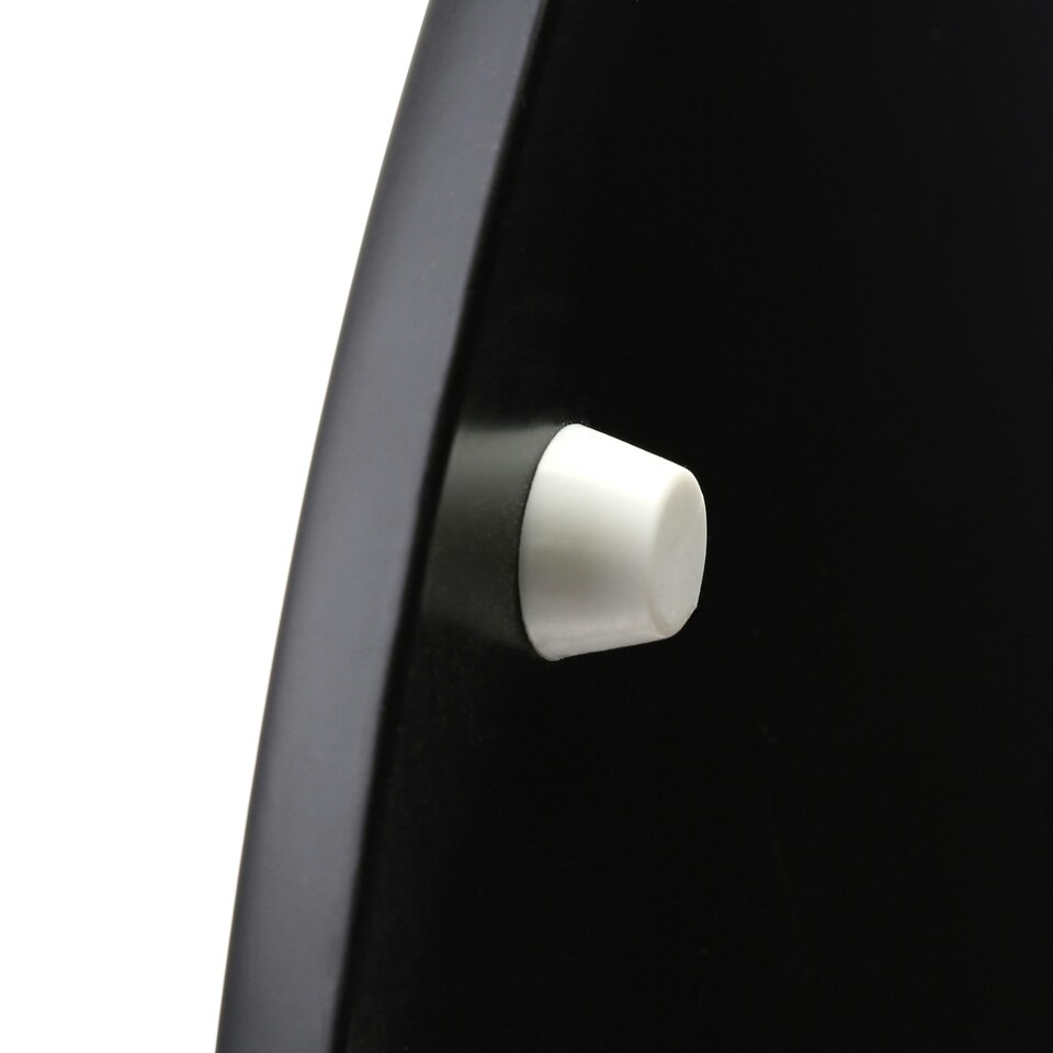image 1 of Interiors By Premier Oval Shape Matte Black Toilet Seat, Soft Close Toilet Lid With Zinc Fixings, Modern WC Seat For Bathroom