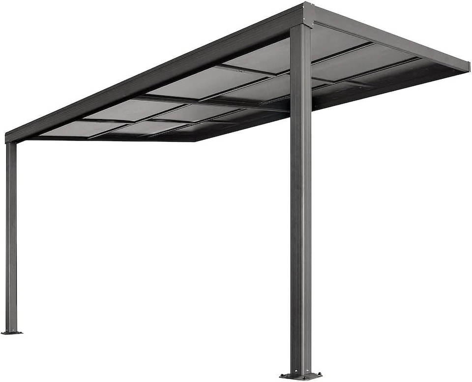 image 1 of Veranda Garden Canopy Retractable Sliding Roof 4.26m x 3.05m Anthracite