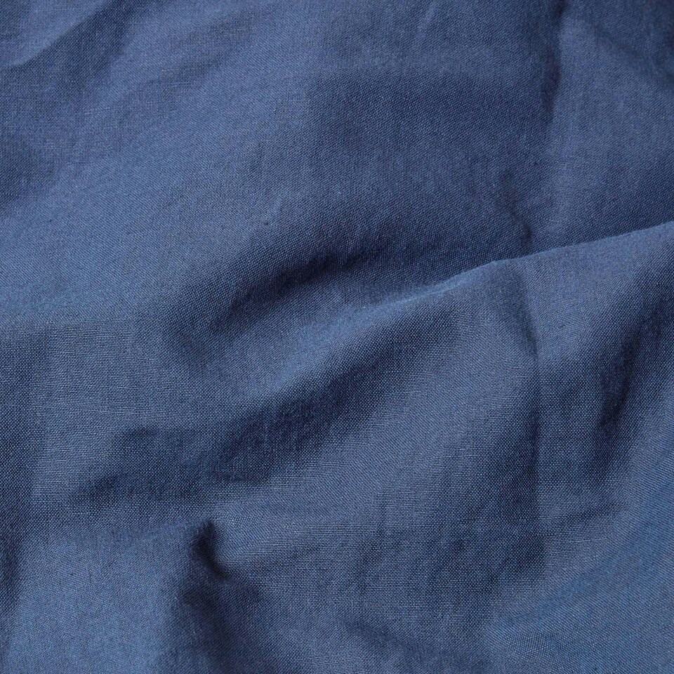 image 1 of Homescapes Navy Linen Kid’s Pillowcases 60 x 40 cm - Pack of 2 Blue