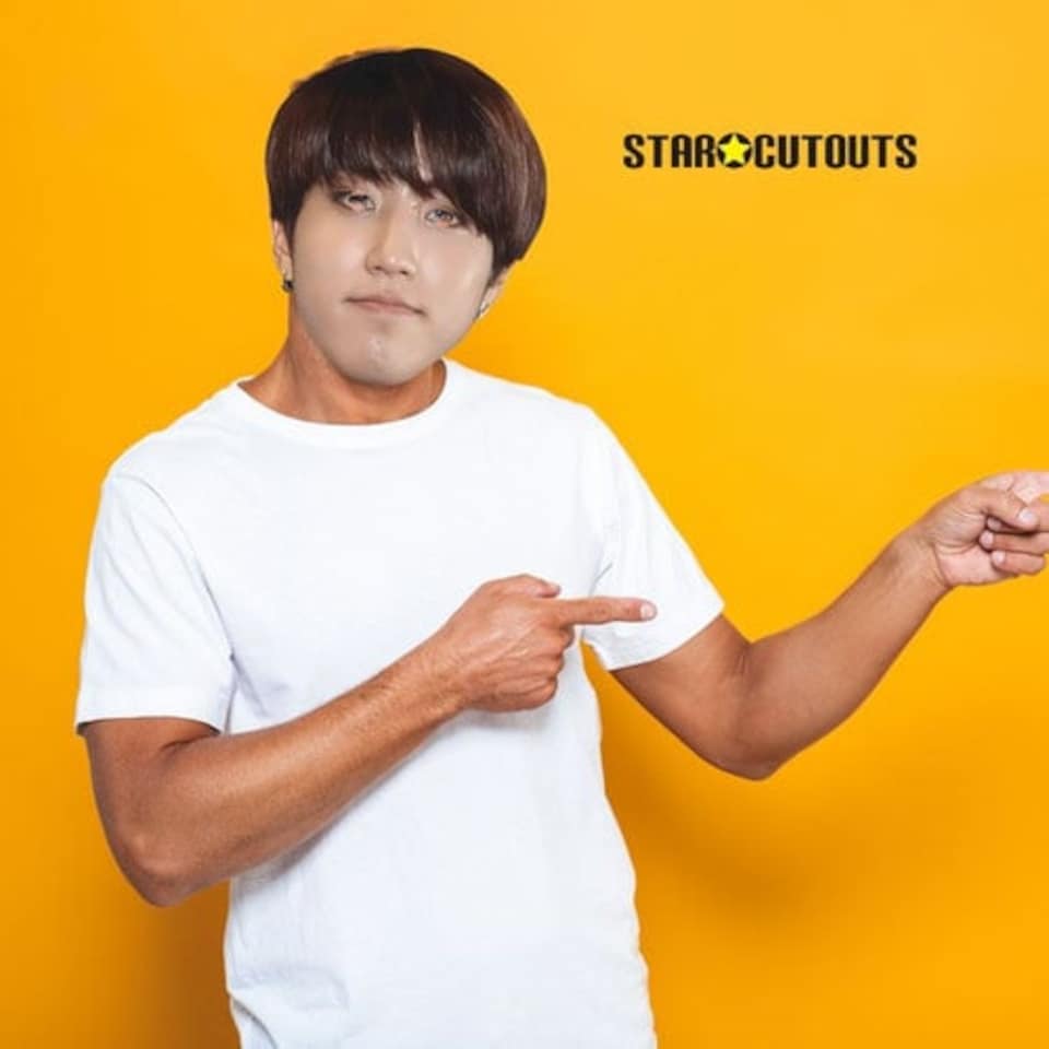 image 1 of Han Stray Kids Cardboard Face Mask