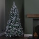 image 2 of 6ft (1.80m) Light up Prelit Snow Flocked Arbor Spruce Christmas Tree with 150 Colour Changing LEDs