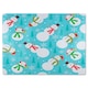 image 1 of Snowman Seamless Pattern Design Dining Glass Chopping Board | Multi