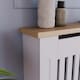 image 2 of Vida Designs Arlington Radiator Cover Painted MDF Slatted Cabinet, White, 78cm