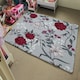 image 4 of Red & White Winter Floral (Rug) Multi | Medium: 80x150cm