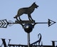 image 1 of Alsatian Weathervane - Solid Steel - W61 x H88 cm - Black