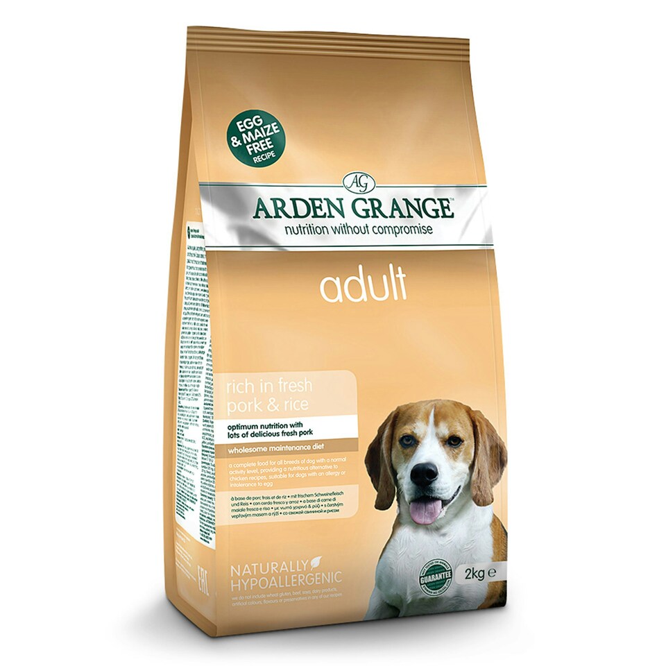 image 1 of Arden Grange Adult Dog Food With Fresh Pork and Rice - 2kg