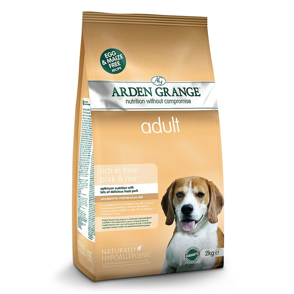 Arden Grange Adult Dog Food With Fresh Pork and Rice - 2kg - Tesco ...