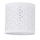 image 2 of First Choice Lighting Chrome Jewelled Table Lamp with White Cut Out Shade Chrome | White