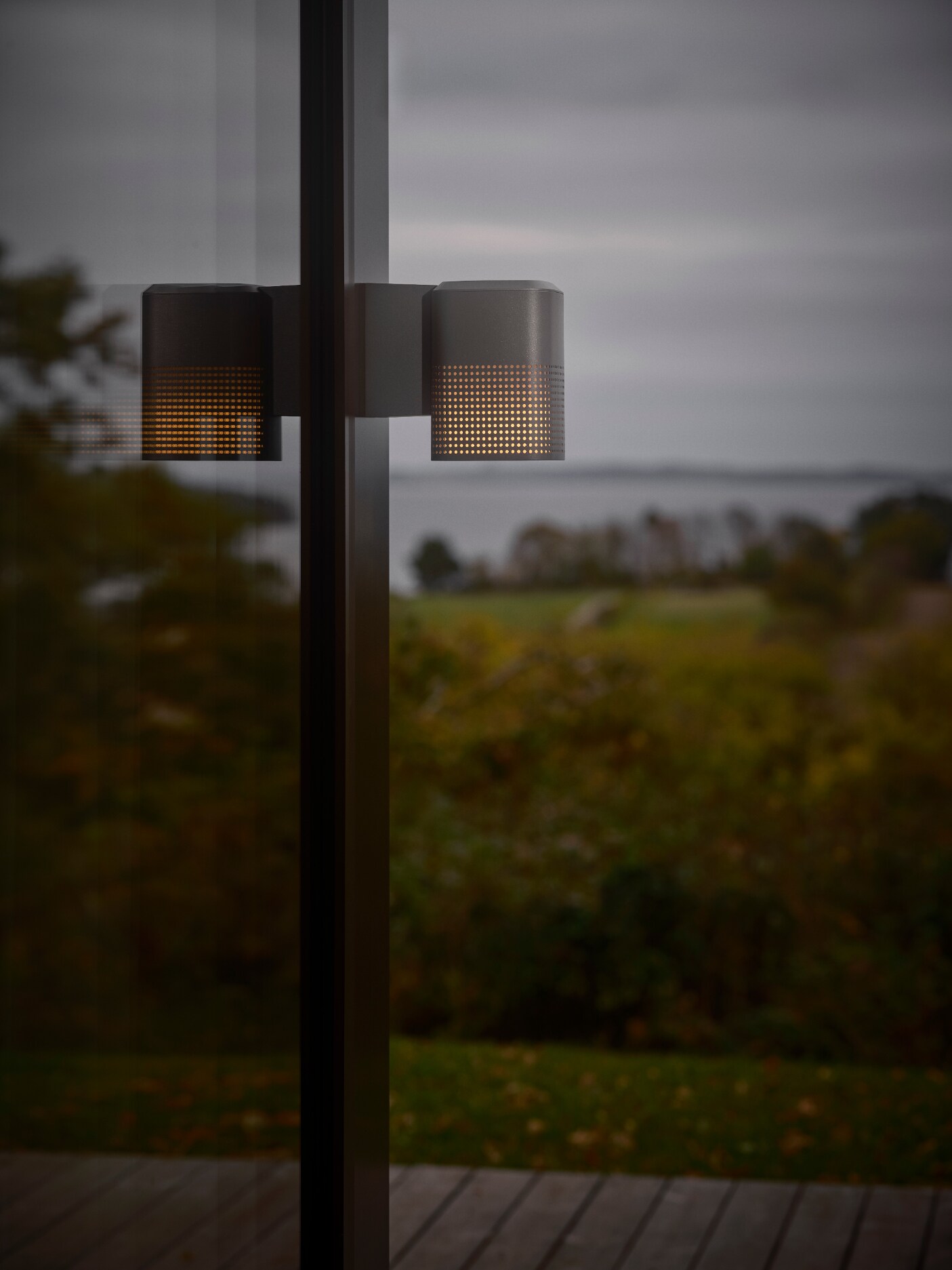 Nordlux Sidara Outdoor Wall light Black Aluminium Solar E27 Sensor