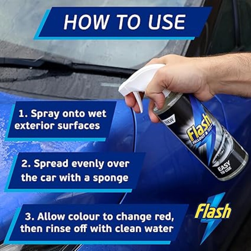 image 1 of Flash Car Care Fallout & Contamination Remover 3 x 500ml