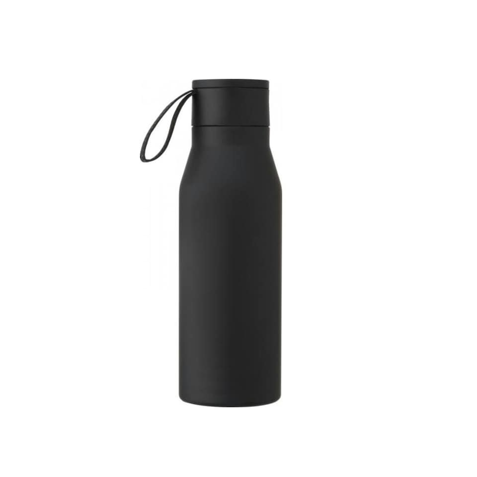 Avenue Ljungan Stainless Steel 500ml Bottle - Solid Black - One Size