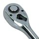 image 5 of 1/2in Drive Straight Headed Ratchet 90 Teeth Quick Release With Rubber Grip