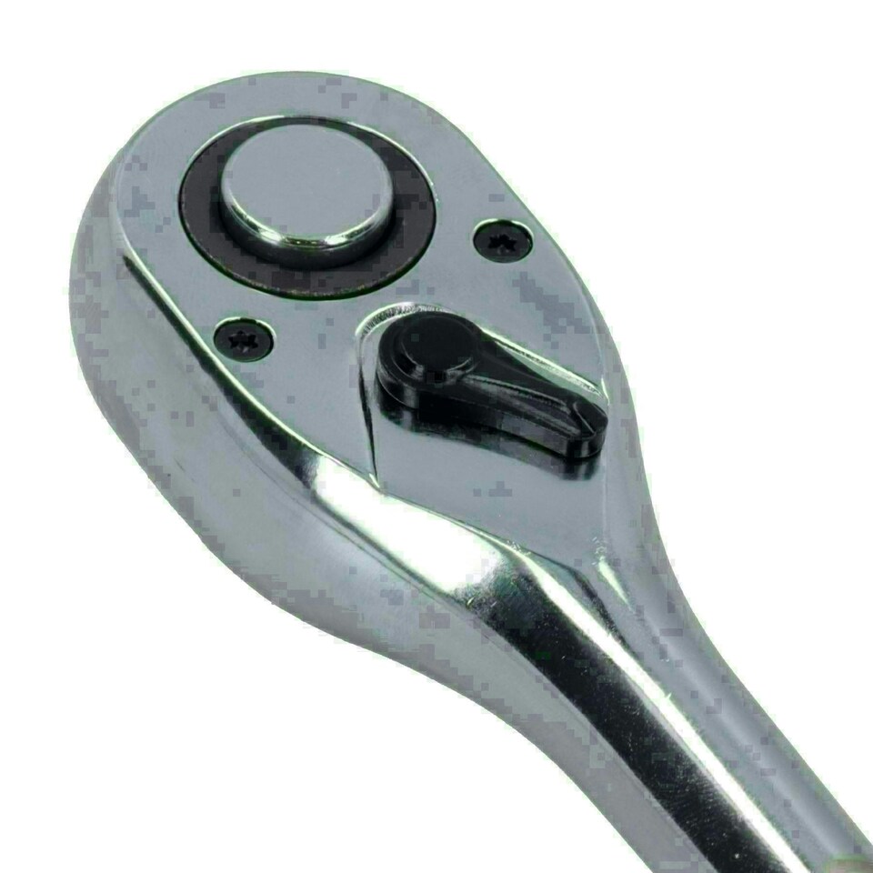 image 1 of 1/2in Drive Straight Headed Ratchet 90 Teeth Quick Release With Rubber Grip