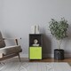 image 2 of 2-Cube Shelving Unit With Inserts | Black | Black & Green | 1