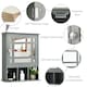 image 9 of COSTWAY Bathroom Wall Storage Cabinet Medicine Organizer Grey Grey
