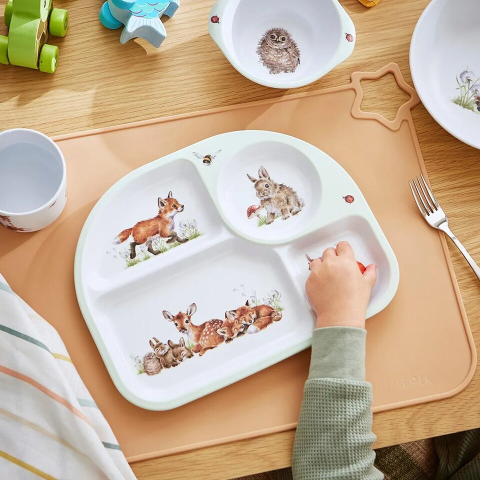 image 1 of Wrendale Designs Little Wren Divided Plate & Bowl Set