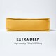 image 5 of Homescapes Mustard Cotton Dining Booster Cushion Yellow